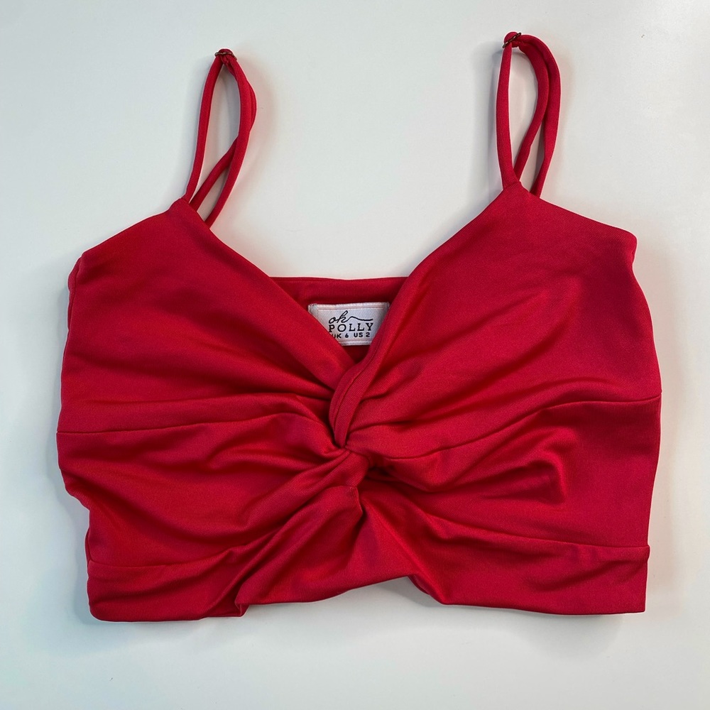 Hot pink crop top size 2